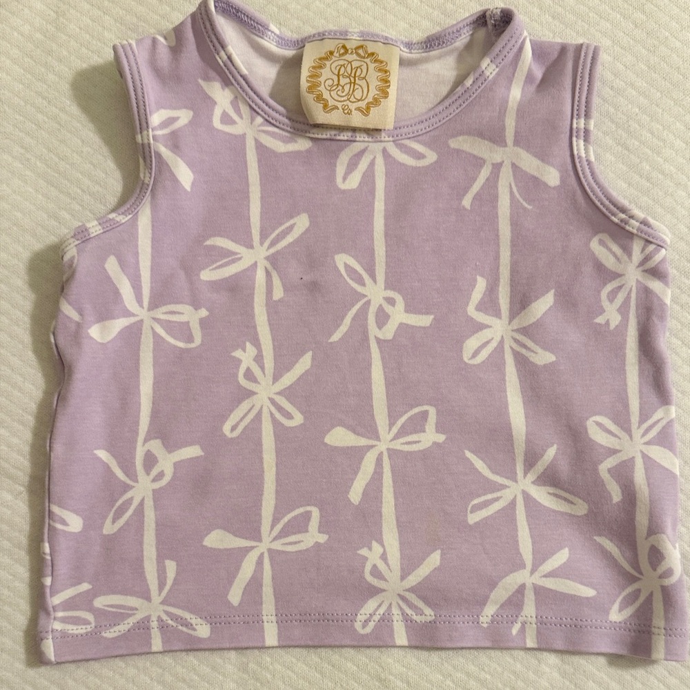 T.B.B.C. Sleeveless Bow-Print Tank Top - Lilac